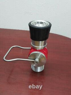 AL aluminum Fire Hose Nozzle 2 inch male thread, fog / stream tip GC-15 new