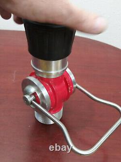 AL aluminum Fire Hose Nozzle 2 inch male thread, fog / stream tip GC-15 new