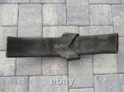 ANTIQUE FIREMAN LEATHER RIVETED FIRE HOSE 2' SECTION RARE #1 Collector Item