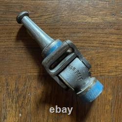 ANTIQUE VAN PELT Fire Hose 1-1/4 BRASS Fire Nozzle Equipment N. Y