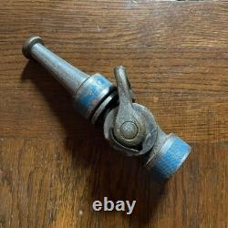 ANTIQUE VAN PELT Fire Hose 1-1/4 BRASS Fire Nozzle Equipment N. Y