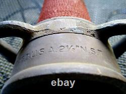 ATQ c. 1885 W. D. ALLEN MFG. CO.'UNDERWRITER' PLAY PIPE FIRE NOZZLE, CHICAGO IL