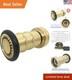 Adjustable 1-1/2 Nst/nh Brass Fire Hose Nozzle For Multipurpose Use, 100 Psi