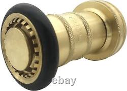 Adjustable 2 NPSH Fog Nozzle Brass Construction for Reliable Fire Control