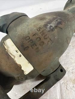 Akron 1 1/2 Solid Brass All Purpose Fire Nozzle Coast Guard 4 Merchant Marine