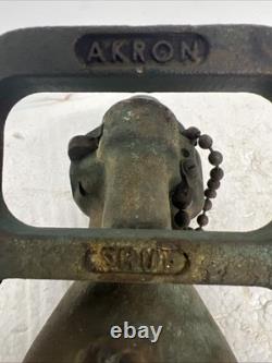 Akron 1 1/2 Solid Brass All Purpose Fire Nozzle Coast Guard 4 Merchant Marine