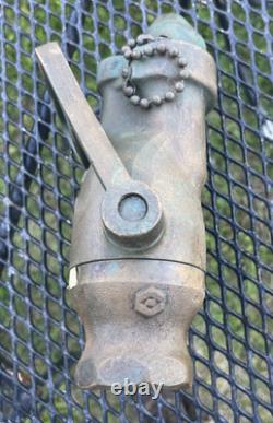 Akron 1 1/2 Solid Brass All Purpose Fire Nozzle Coast Guard 4 Merchant Marine