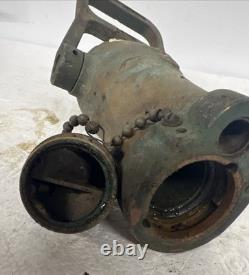 Akron 1 1/2 Solid Brass All Purpose Fire Nozzle Coast Guard 4 Merchant Marine