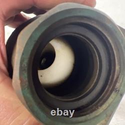 Akron 1 1/2 Solid Brass All Purpose Fire Nozzle Coast Guard 4 Merchant Marine