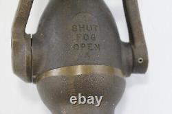 Akron 1 1/2 Solid Brass Fog Nozzle Fire Hose Industrial Military