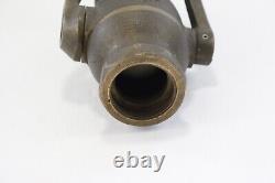 Akron 1 1/2 Solid Brass Fog Nozzle Fire Hose Industrial Military