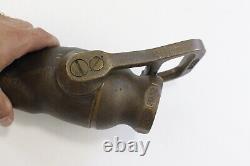 Akron 1 1/2 Solid Brass Fog Nozzle Fire Hose Industrial Military