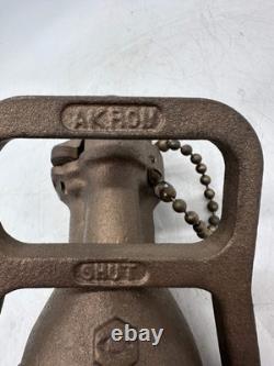 Akron 2032 CG-15 1-1/2 Solid Brass Fire Hose Nozzle with Fog Tip (No Box)