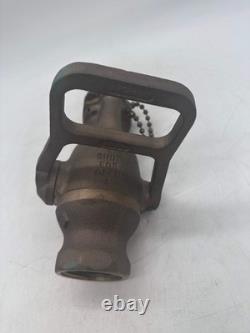 Akron 2032 CG-15 1-1/2 Solid Brass Fire Hose Nozzle with Fog Tip (No Box)