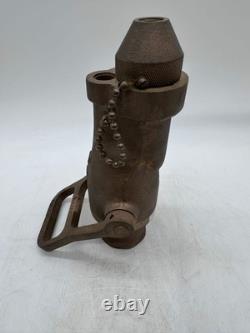 Akron 2032 CG-15 1-1/2 Solid Brass Fire Hose Nozzle with Fog Tip (No Box)