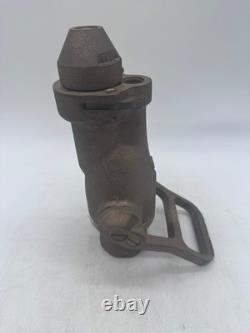 Akron 2032 CG-15 1-1/2 Solid Brass Fire Hose Nozzle with Fog Tip (No Box)