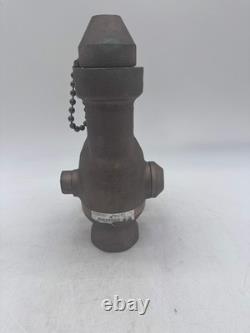 Akron 2032 CG-15 1-1/2 Solid Brass Fire Hose Nozzle with Fog Tip (No Box)