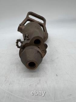 Akron 2032 CG-15 1-1/2 Solid Brass Fire Hose Nozzle with Fog Tip (No Box)