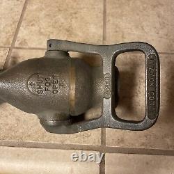 Akron 2069 1 1/2 Solid Brass Fog Nozzle Fire Hose Industrial Military