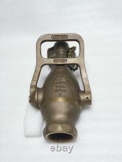 Akron 2069 4AN Navy 1 1/2 Solid Brass Fog Nozzle Fire Hose Industrial Military