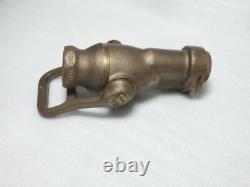Akron 2069 4AN Navy 1 1/2 Solid Brass Fog Nozzle Fire Hose Industrial Military