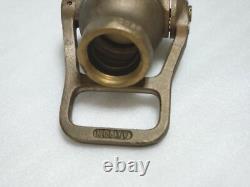 Akron 2069 4AN Navy 1 1/2 Solid Brass Fog Nozzle Fire Hose Industrial Military