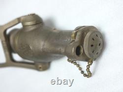 Akron 2069 4AN Navy 1 1/2 Solid Brass Fog Nozzle Fire Hose Industrial Military