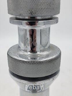 Akron 3pc Stacked Fixed Fire Department Hose Nozzles 1 1/4 1 1/8 & 1