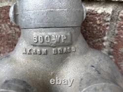 Akron Brass 1 1/2 600 WP Fire hose Two Way Splitter Control Valve US gov't 1.5