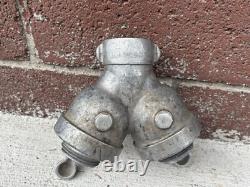 Akron Brass 1 1/2 600 WP Fire hose Two Way Splitter Control Valve US gov't 1.5
