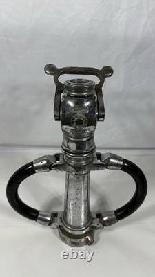 Akron Brass Akro Ball Fire Hose Nozzle Vintage Adjustable Fog Tip
