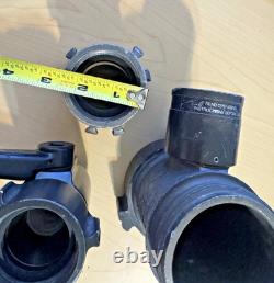 Akron Brass Fire Hose Adapter Lot with Style 35 Nozzle 2.5 NH Firefighting