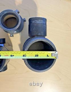 Akron Brass Fire Hose Adapter Lot with Style 35 Nozzle 2.5 NH Firefighting