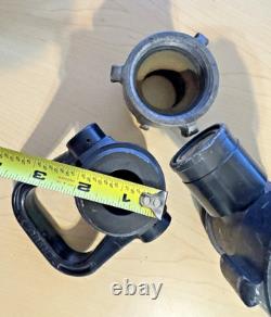 Akron Brass Fire Hose Adapter Lot with Style 35 Nozzle 2.5 NH Firefighting