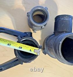 Akron Brass Fire Hose Adapter Lot with Style 35 Nozzle 2.5 NH Firefighting