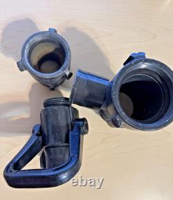 Akron Brass Fire Hose Adapter Lot with Style 35 Nozzle 2.5 NH Firefighting
