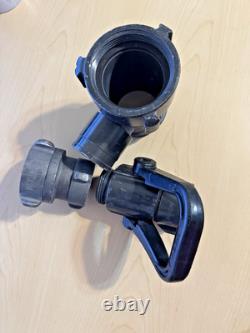 Akron Brass Fire Hose Adapter Lot with Style 35 Nozzle 2.5 NH Firefighting