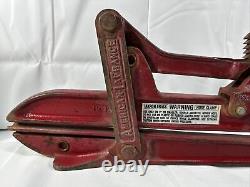 Akron Brass Fire Hose Clamp Fighting Vintage Red American LaFrance 4M-3750 Ilion