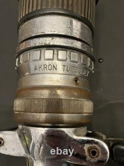 Akron Brass Fire Hose Nozzle TurboJet Fog Stream with Handles Firefighter