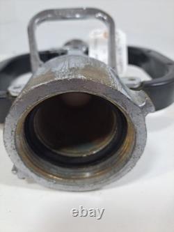 Akron Brass Fire Hose Nozzle, chromed Brass Nozzle 2 Handles 2.5 inch