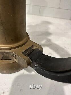 Akron Brass Vintage Fire Truck Hose Nozzle withShutoff Valve and Handles WWII Era