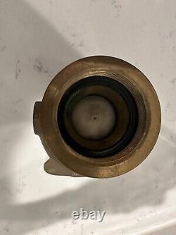 Akron Brass Vintage Fire Truck Hose Nozzle withShutoff Valve and Handles WWII Era