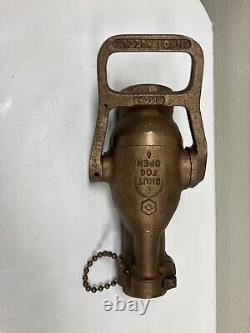 Akron Fire Hose Water Fog / Stream Nozzle -Brass 1-1/2 4AN Navy #2074 Complete