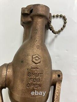Akron Fire Hose Water Fog / Stream Nozzle -Brass 1-1/2 4AN Navy #2074 Complete