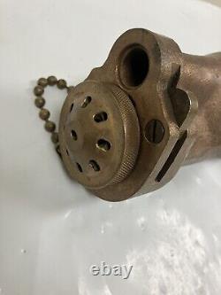 Akron Fire Hose Water Fog / Stream Nozzle -Brass 1-1/2 4AN Navy #2074 Complete