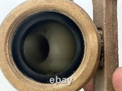 Akron Fire Hose Water Fog / Stream Nozzle -Brass 1-1/2 4AN Navy #2074 Complete