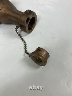 Akron Fire Hose Water Fog / Stream Nozzle -Brass 1-1/2 4AN Navy #2074 Complete