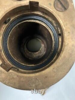 Akron Fire Hose Water Fog / Stream Nozzle -Brass 1-1/2 4AN Navy #2074 Complete