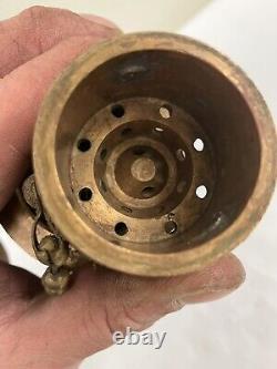 Akron Fire Hose Water Fog / Stream Nozzle -Brass 1-1/2 4AN Navy #2074 Complete