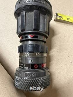Akron Handline Master Turbojet 1717 1.5NH Vintage Spinning Fog Fire Nozzle